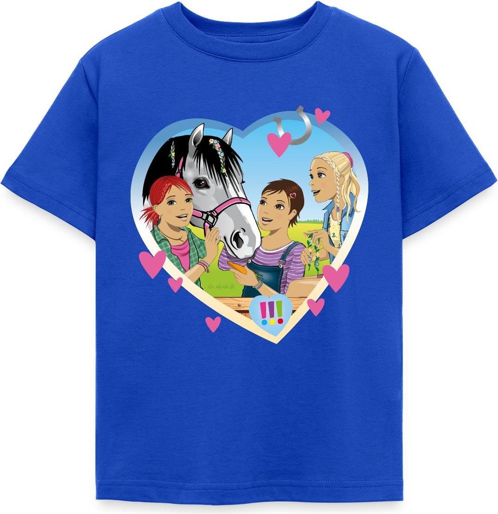Spreadshirt Die Drei Ausrufezeichen Einsatz Im Pferdestall Kinder T-Shirt, 122/128 (7-8 Jahre), Royalblau