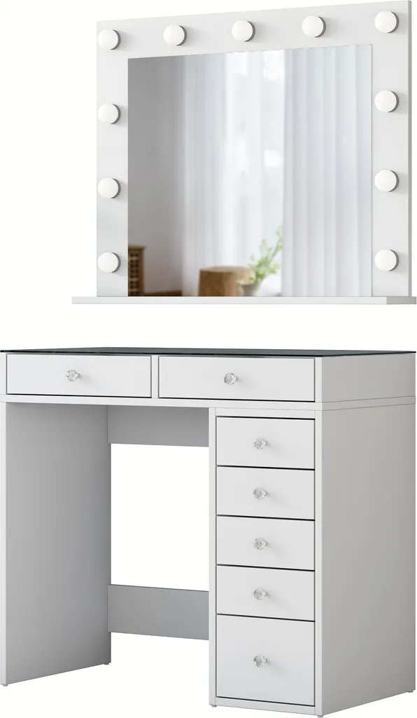 Coiffeuse pour Chambre Blanche Skye Decor - Aménagez votre Dressing - 9