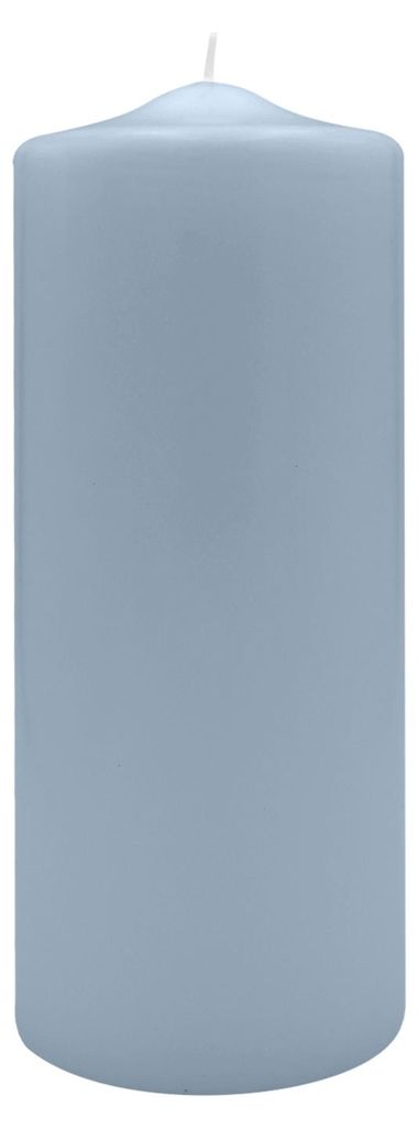 Spitzkopf Stumpen Kerzen Jeans Blau 25 x Ø 9 cm, 6 Stück