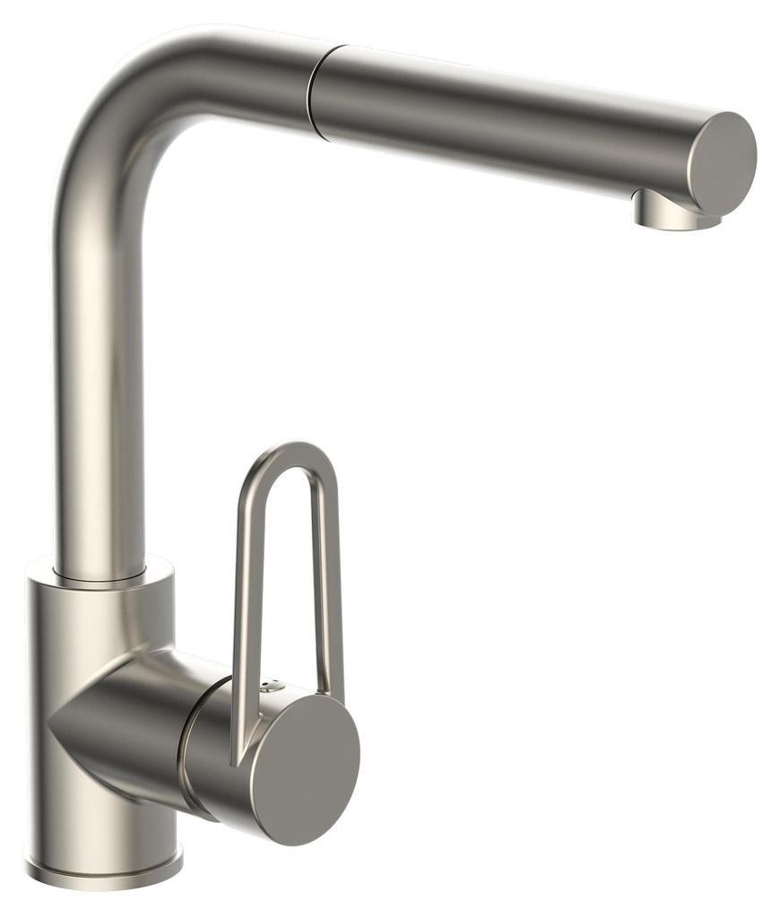SCHÜTTE Spültischarmatur DESIGN RING, nachhaltige Küchenarmatur in Edelstahloptik