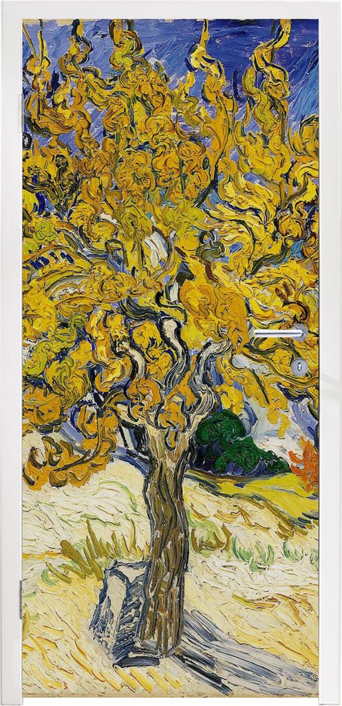 MuchoWow Türtapete Selbstklebende Türfolie Maulbeerbaum - Vincent van Gogh 90x235 cm Türposter Türaufkleber Klebefolie Türklebefolie - XXL-P...