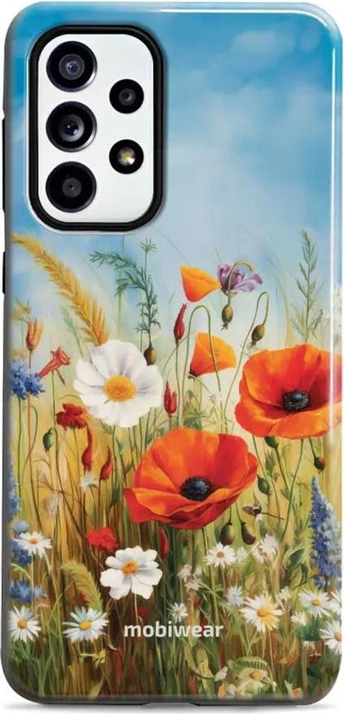 Handyhülle für Galaxy A52, Mobiwear Elite Pro, Wiesenblumen