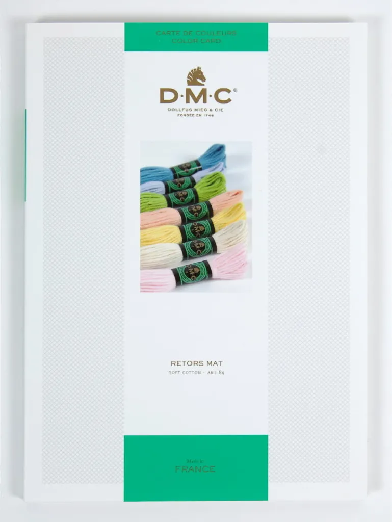 Carte de coloris DMC Retors Mat fils réels pour broderie et canevas
