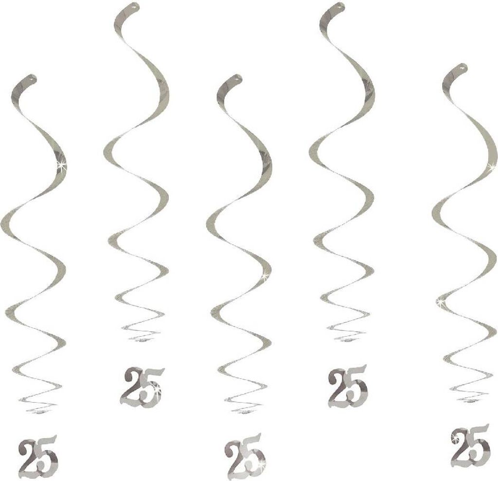 Oblique Unique 5 Wirbel Deckenhänger 25. Geburtstag Produktbild 