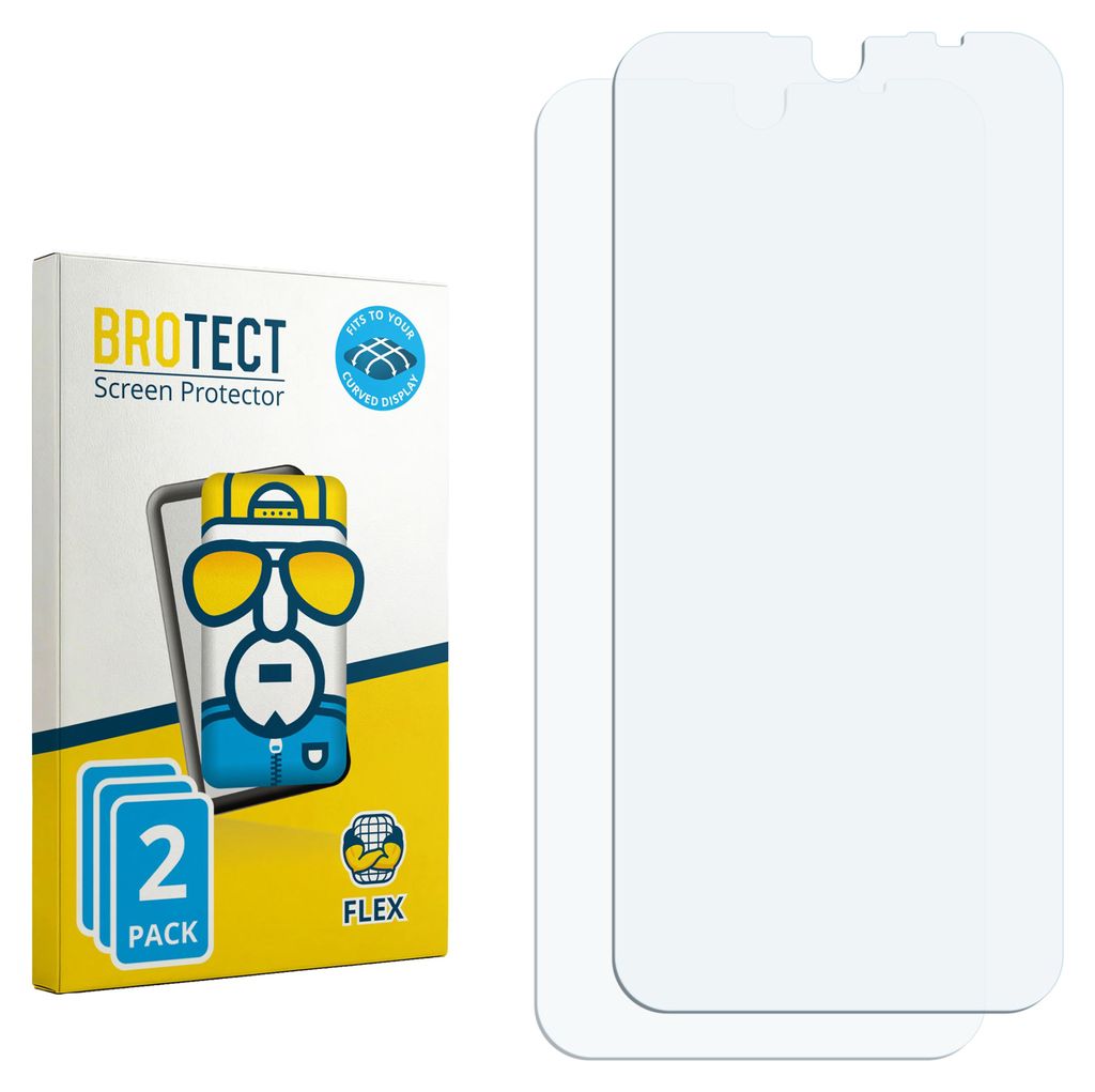 2x BROTECT Fullscreen Schutzfolie für Symphony Z15 Displayschutz Folie Fullcover Klar Transparent