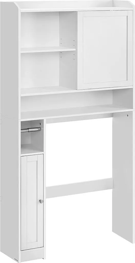 Étagère de WC avec porte coulissante blanc nuage 25 x 83 x 170 cm - Lyon