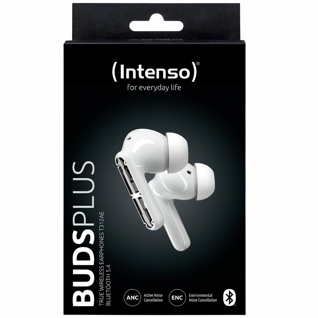 Intenso BUDS PLUS – TWS True Wireless Kopfhörer T312AE Kopfhörer Weiss