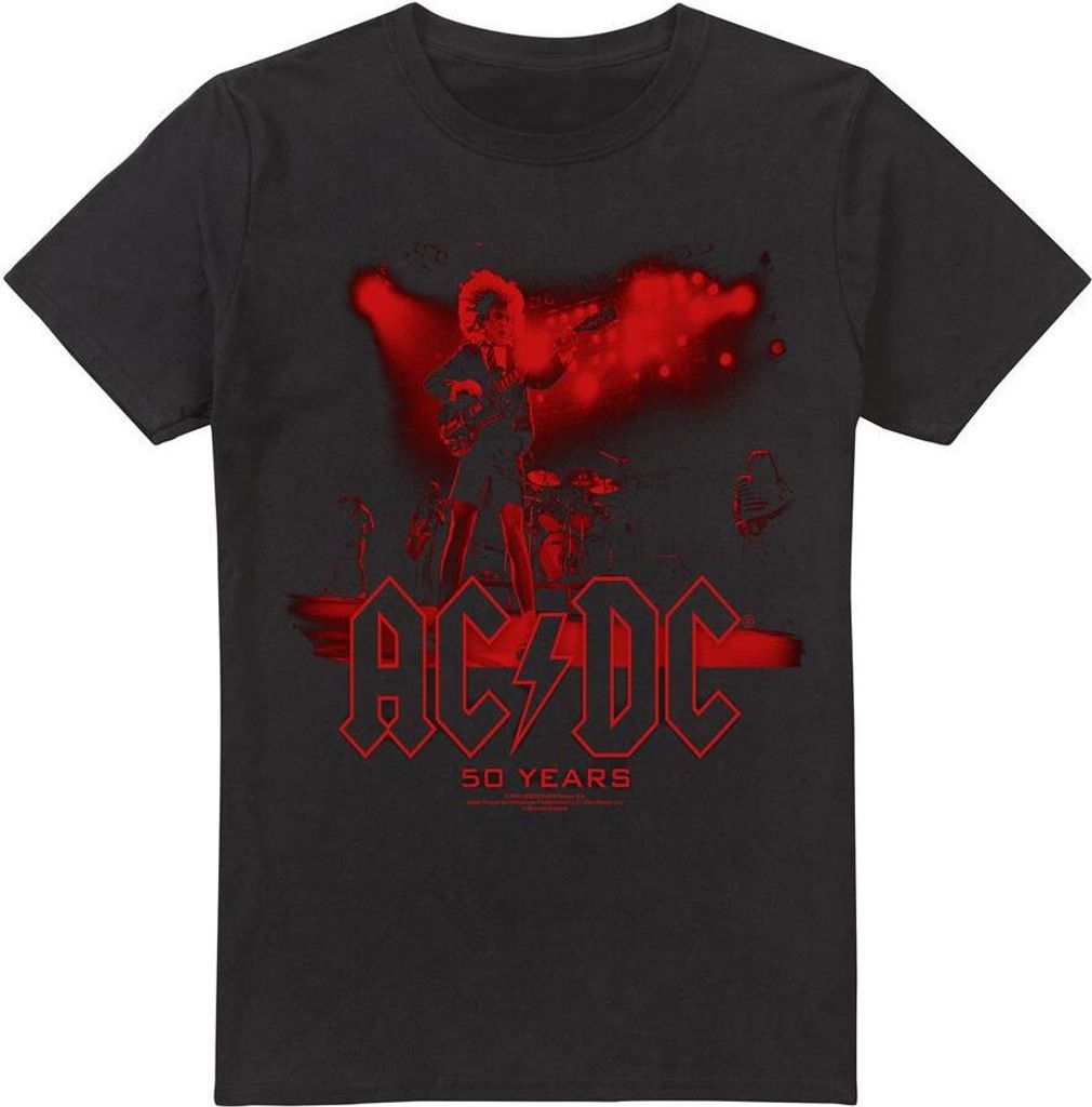 AC/DC - "Live 50" T-Shirt für Herren TV13364 (5XL) (Schwarz)