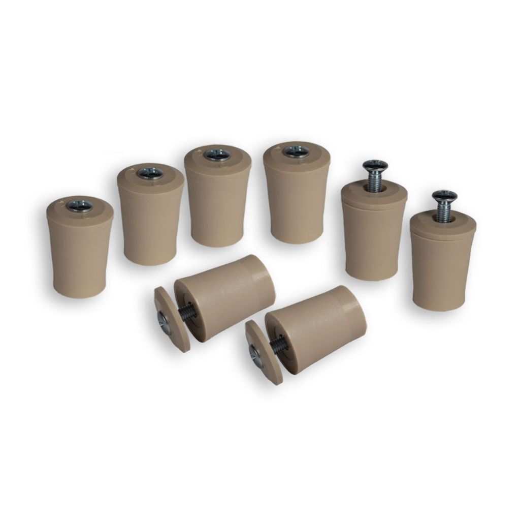 8 x INOVATEC Rollladen Anschlagstopper 28 mm beige Produktbild 