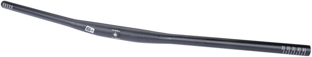Ergotec Lenker Flat Bar 6+ 31.8mm 800mm schwarz sand AL7050 T76 Rise 5mm Back...