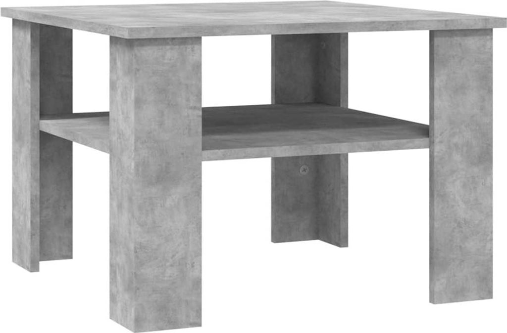 vidaXL Couchtisch Betongrau 60x60x42 cm Holzwerkstoff