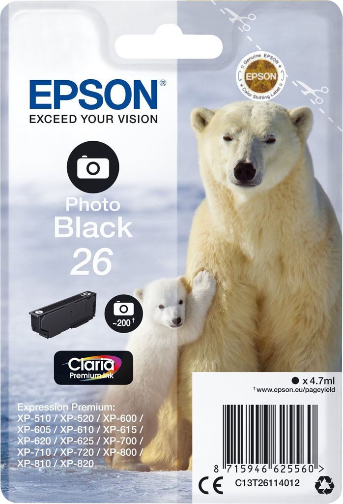 Epson Polar bear C13T26114022 cartuccia d'inchiostro 1 pz Immagine del prodotto 
