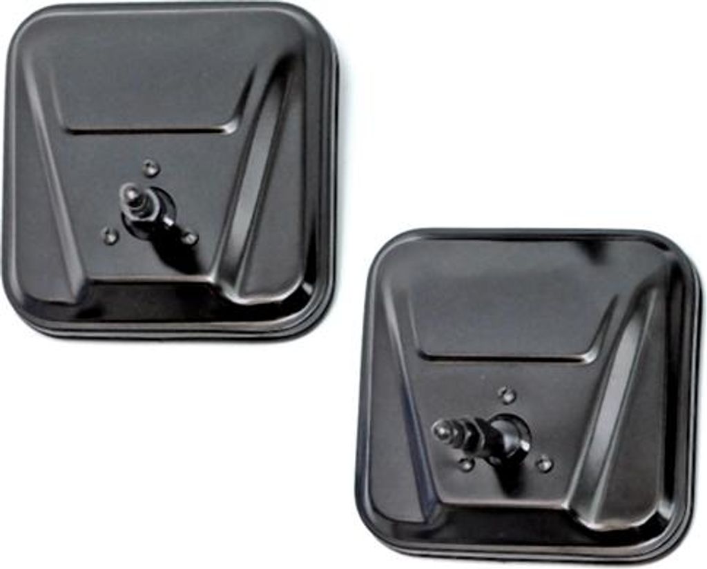 2x Spiegelkopf Mirror black Jeep CJ + Wrangler YJ 55-96