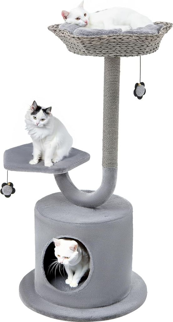 Arbre à chat COSTWAY, arbre à chat de 106 cm avec cadre Image du produit 
