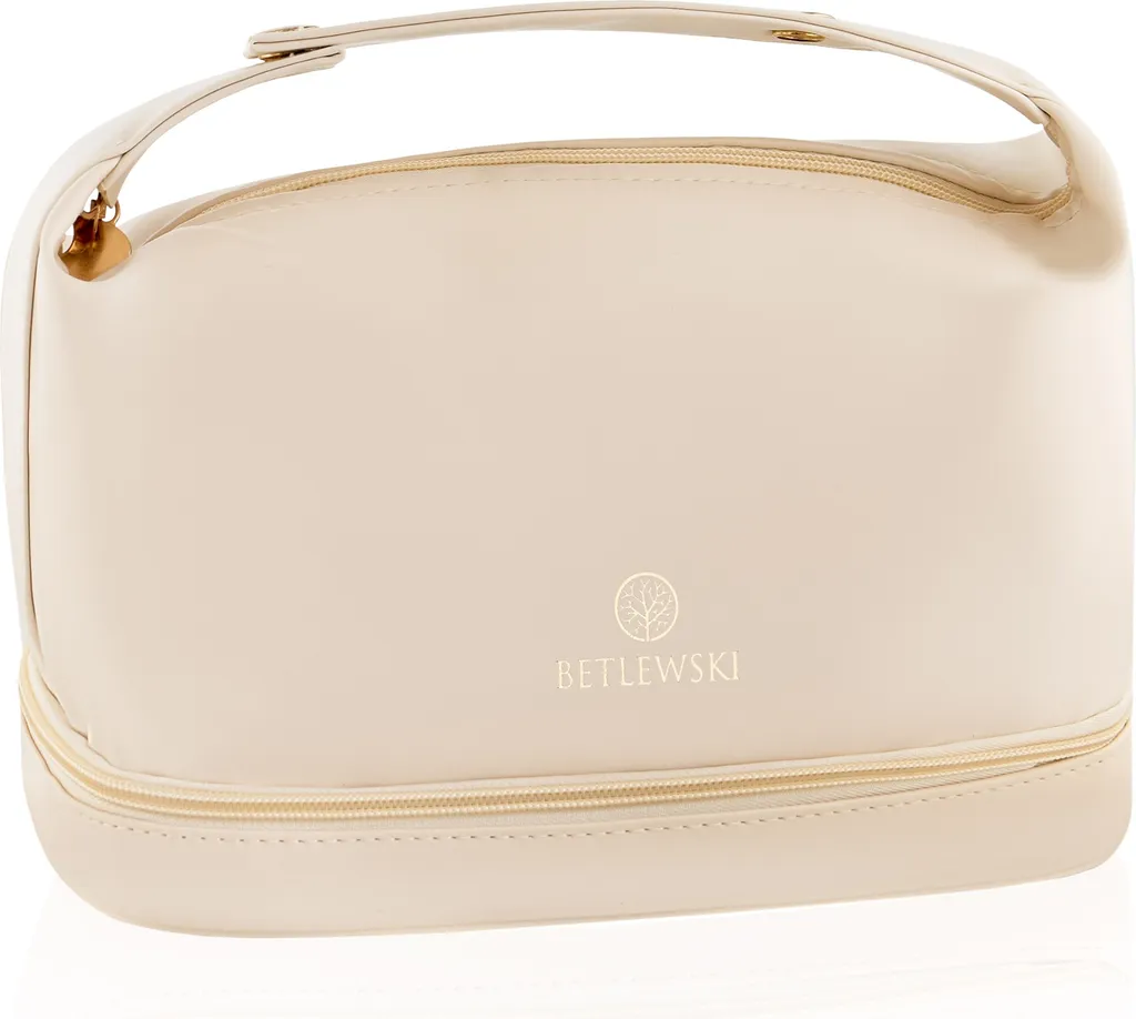 BKP-09 BEIGE Borsa per cosmetici con manico MELLOW