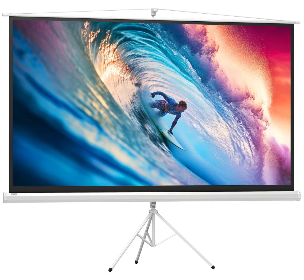Écran de projection 100 pouces pour soirées ciné et présentations 4K HD - 12