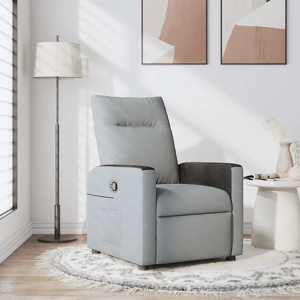 "2026 Promotion" Relaxsessel/Loungesessel/TV-Sessel - Hellgrau Stoff - Couchsessel CC25705