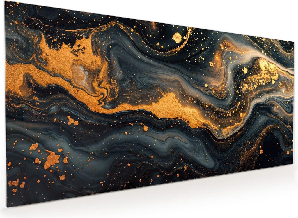 Küchenrückwand Spritzschutz Glas mit Motiv Abstrakter Wirbel 40 x 40 cm