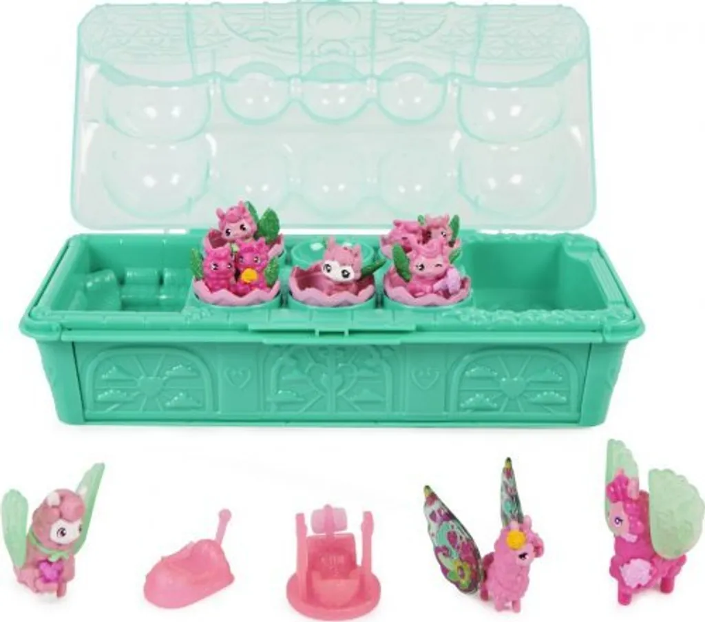 Hatchimals Famille Llama Deluxe avec 10 Figurines et Décor Surprise 0