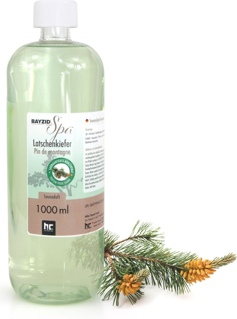 1 L BAYZID® SPA Saunaaufguss Latschenkiefer Produktbild 