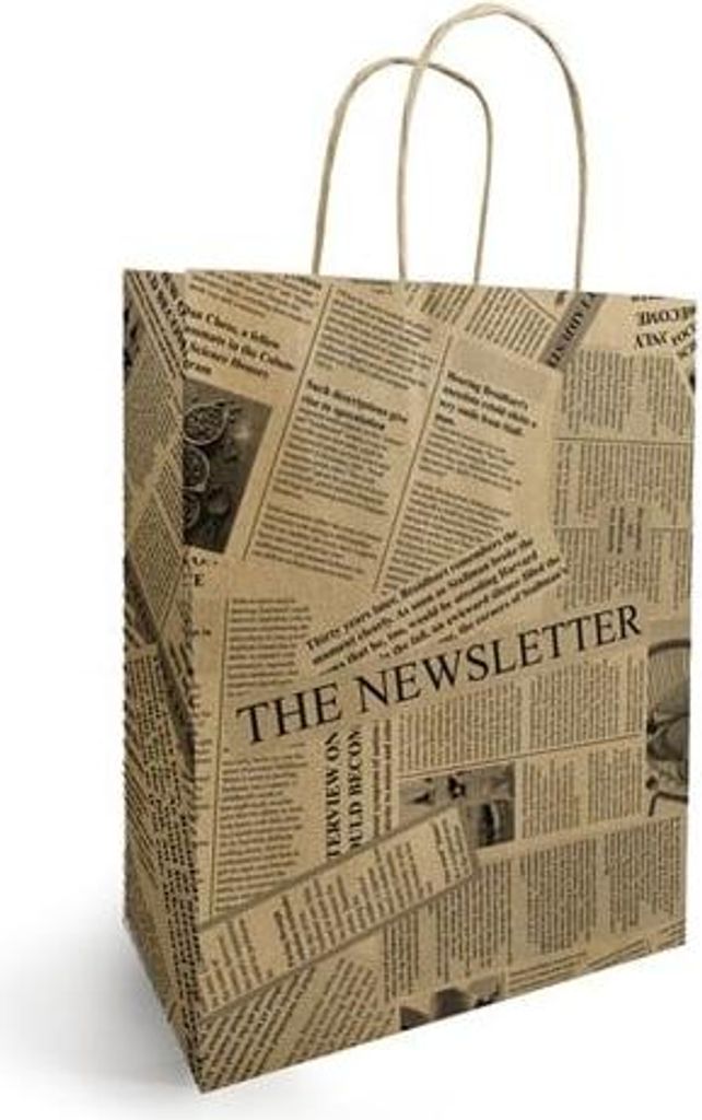 Geschenktüte aus Papier, braun KRAFT 260 x 120 x 310 mm