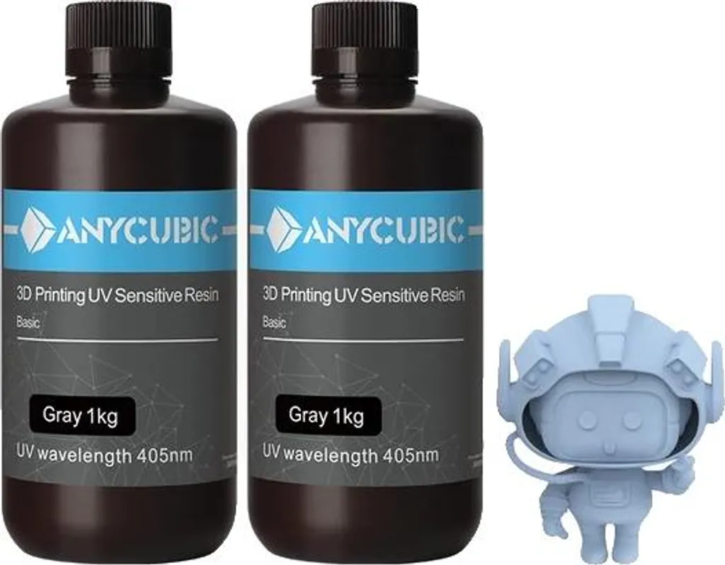 Résine UV Grise 2kg pour Figurines et Modélisme - Précision et Solidité 3D