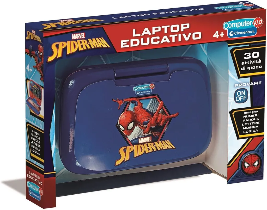 Ordinateur éducatif Spiderman Smart Laptop Lexibook pour enfant bleu
