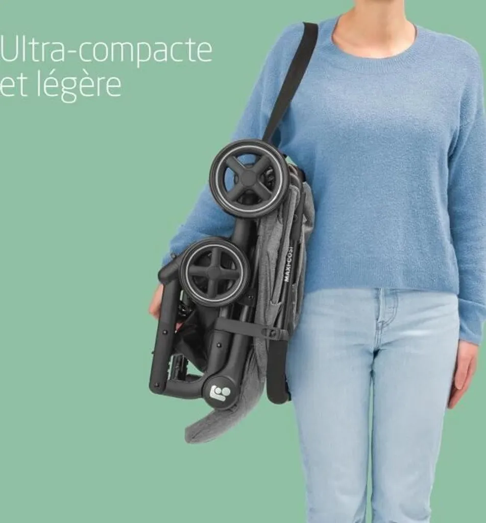 Maxi-Cosi Lara 2 Poussette Gain de Place 22kg Pliage Facile Select Grey