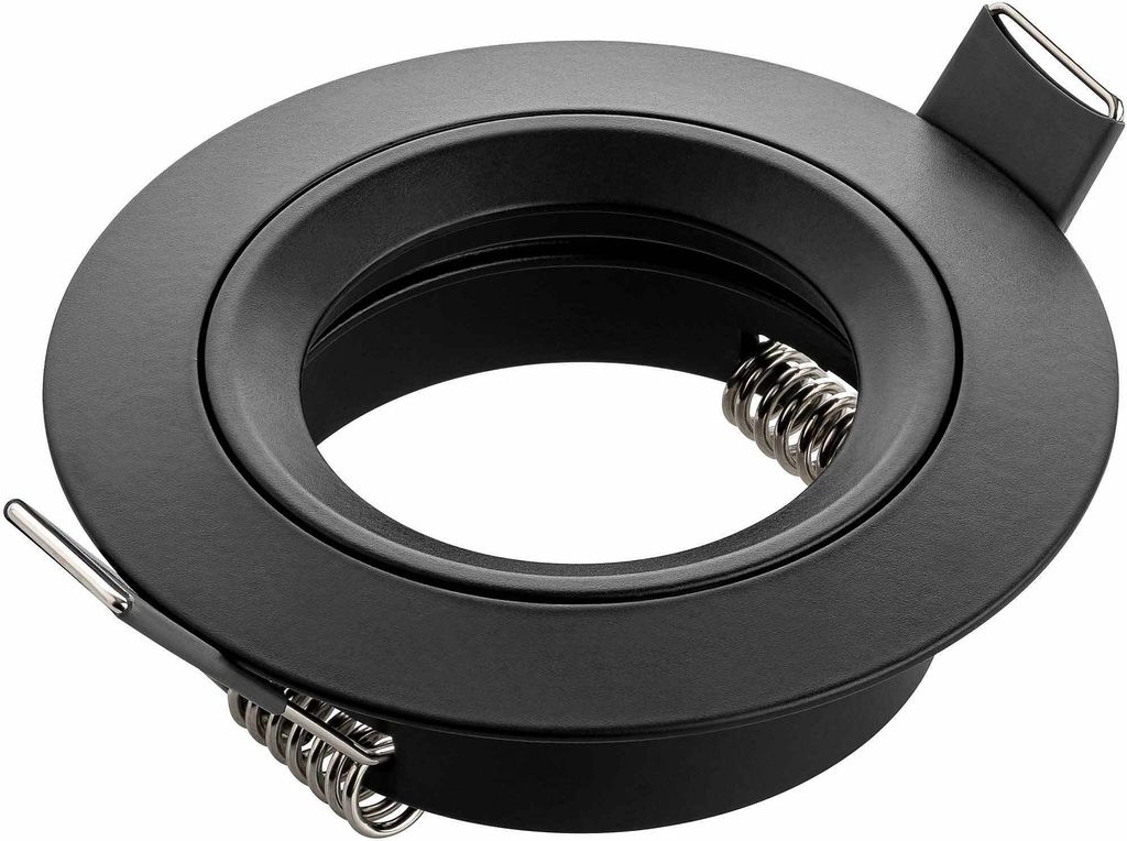 Einbau Strahler Rahmen schwarz Decke Spots Leuchte LED Halogen GU10 230V SEBSON