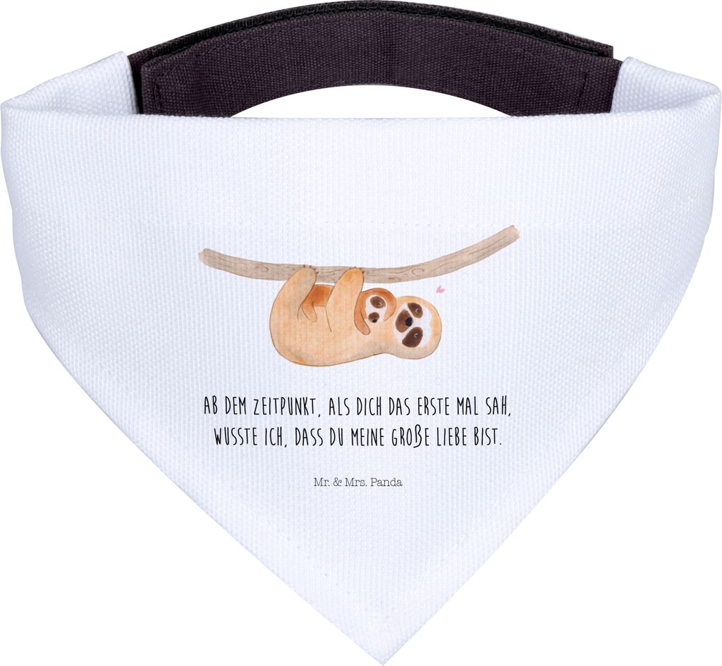 Mr. & Mrs. Panda Hunde-Halstuch Faultier Kind - Weiß - Geschenk, Halstuch, Hund, Baby, Tuch, Kinder, Mutter, Liebe, Hunde