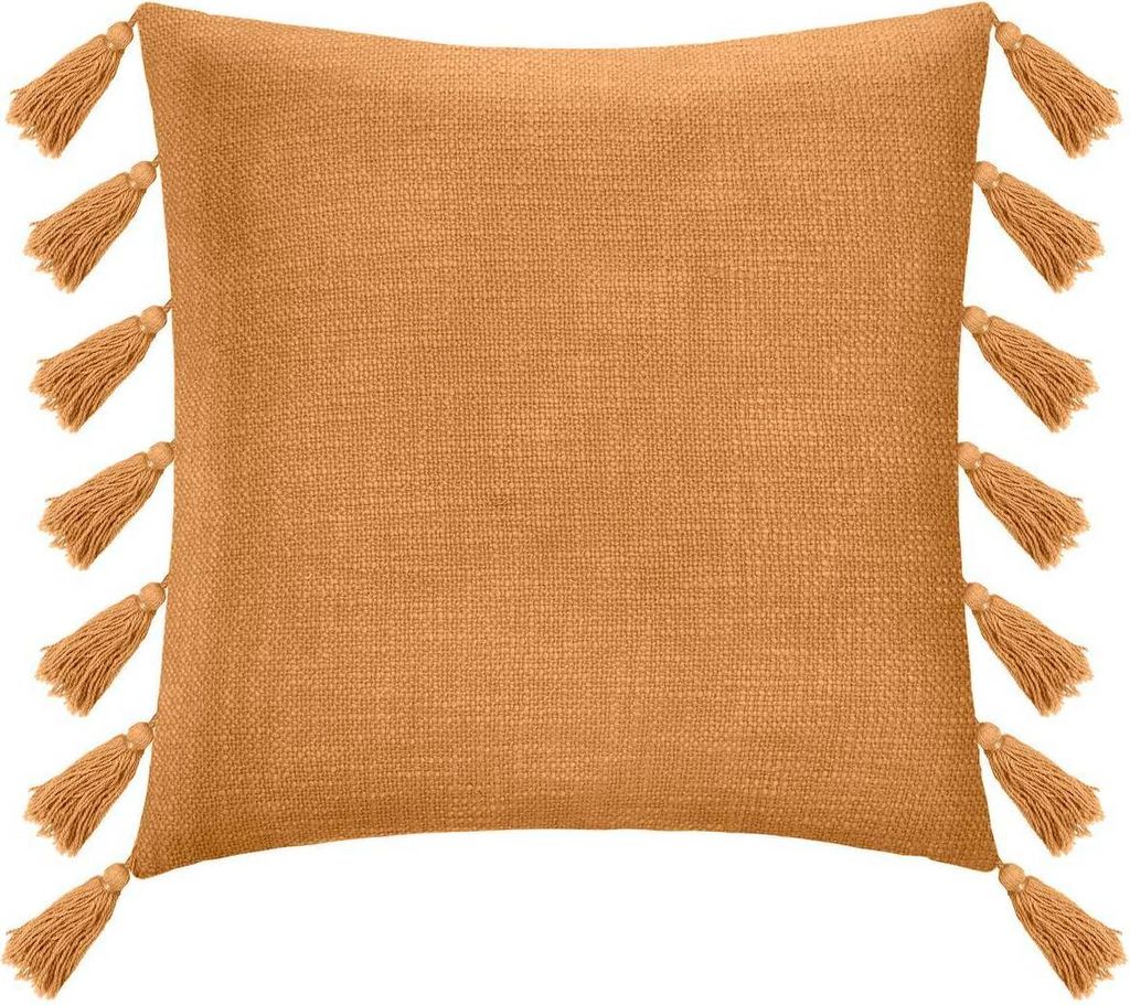 Kissen "Gypsy" aus senfgelber Baumwolle 50x50 cm - Atmosphera créateur d'intérieur