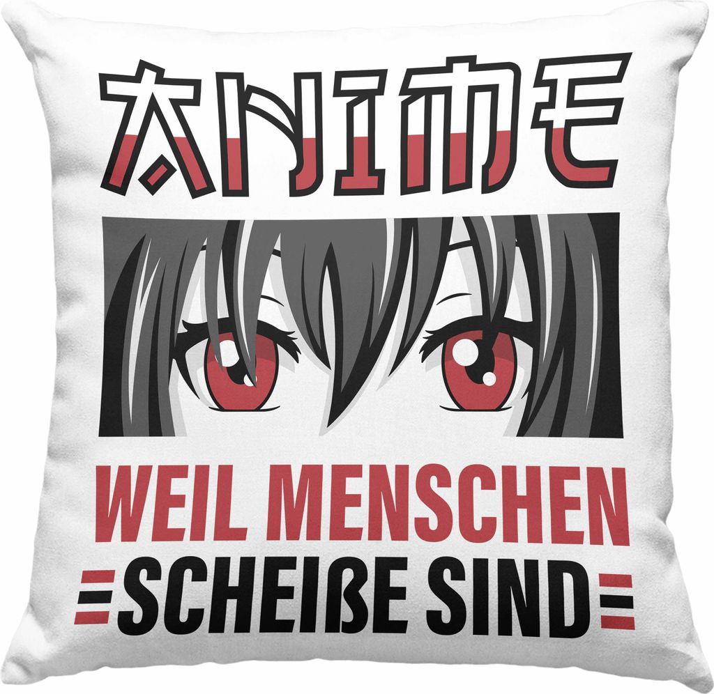TRENDATION Anime Deko-Kissen mit Füllung 40x40 Geschenk Produktbild 