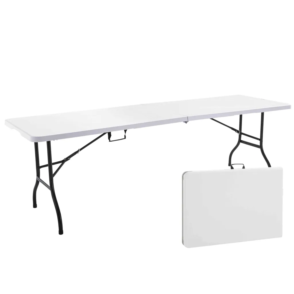 Table pliante robuste 244 cm : la solution gain de place Oviala