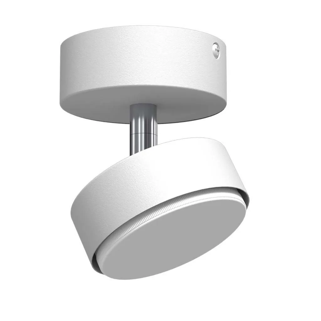 Spot orientable blanc GX53 9W DROP 2291 au design rond et minimaliste