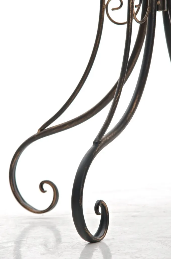 Table d'Appoint Hari Bronze Idéale comme Bout de Canapé Design Rétro - 13
