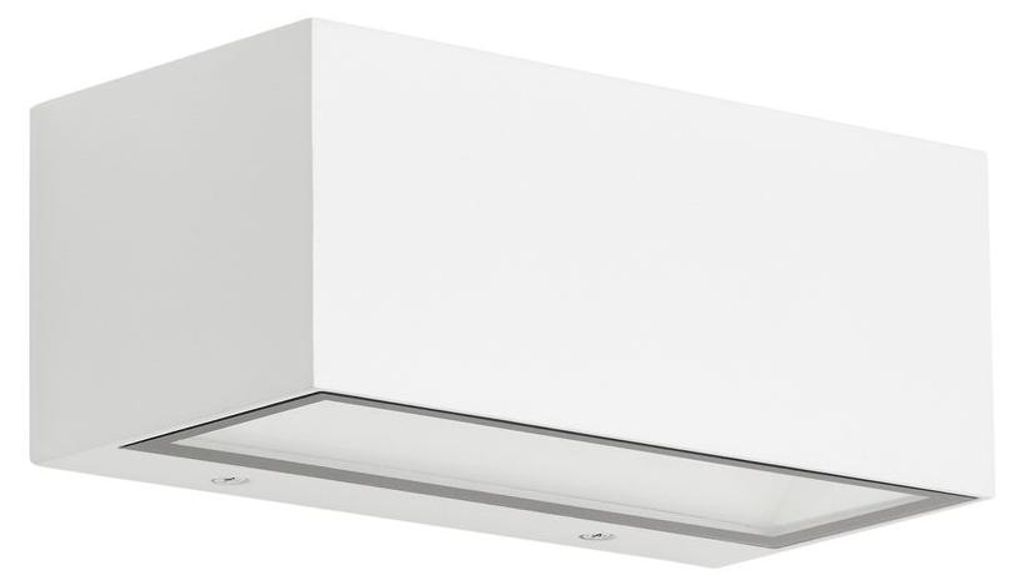 LED Außenwandleuchte Außenlampe IP44 4000K 12 W weiß Produktbild 