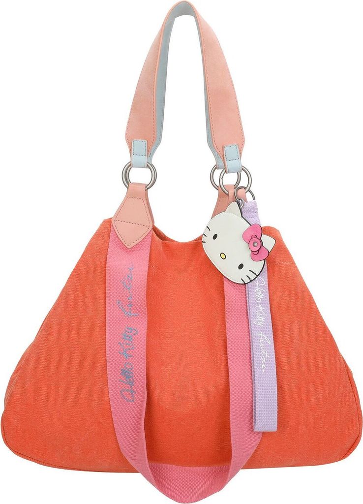 Fritzi aus Preußen Schultertasche Izzy Medium Canvas Hello Kitty Shopper Mango Cat orange
