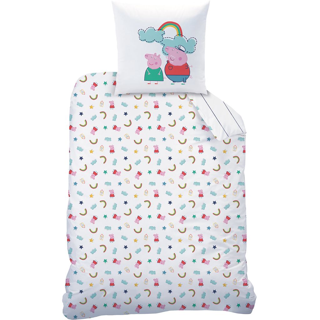 Peppa Wutz Family Bettwäsche Linon / Renforcé Schweinchen Bettbezug