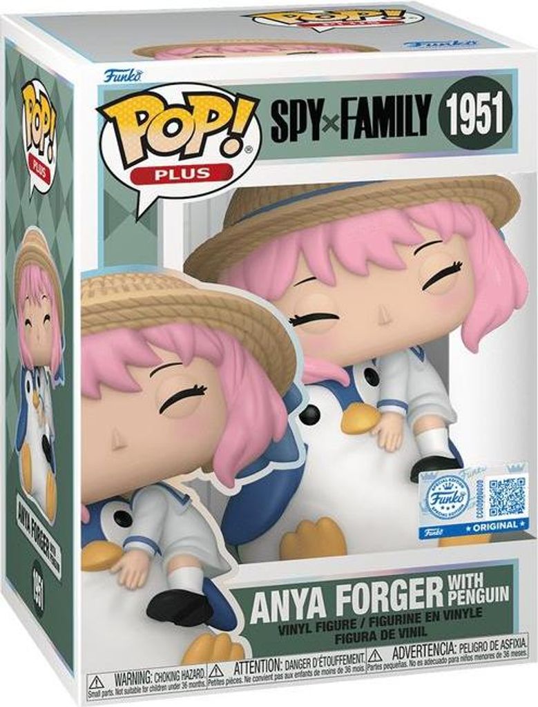 Spy x Family Funko POP! PVC-Sammelfigur - Anya Forger w/Penguin (1951)