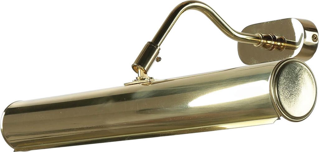 Bilderleuchte Messing massiv E14 B: 40 cm in poliert 2-flammig Jugendstil