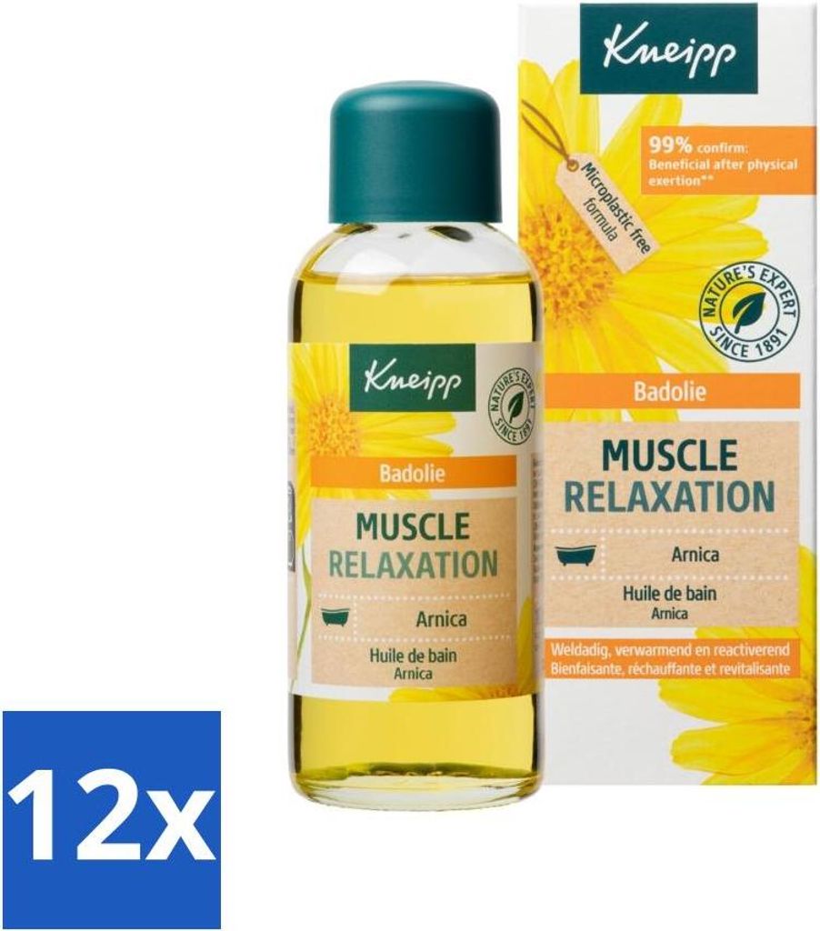 Kneipp - Badeöl - Arnika - Für Muskeln und Gelenke - 100 ml - Vorteilspack - 12 Stücke