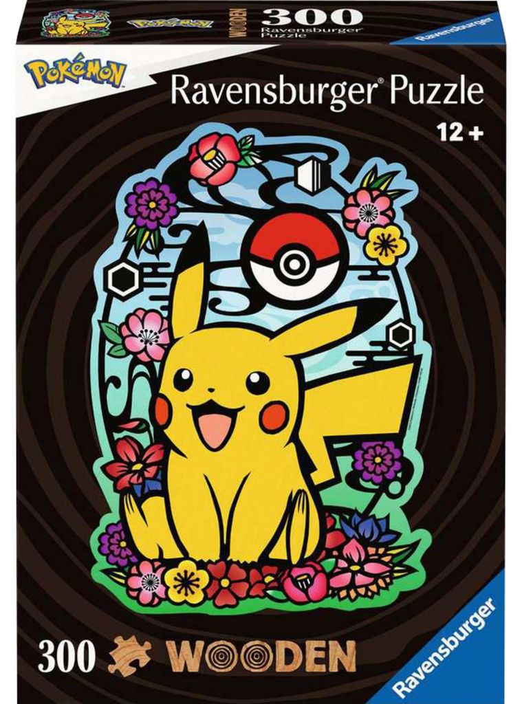 Drewniana Układanka Pikachu 300 elementów - Ekologiczny Immagine del prodotto 