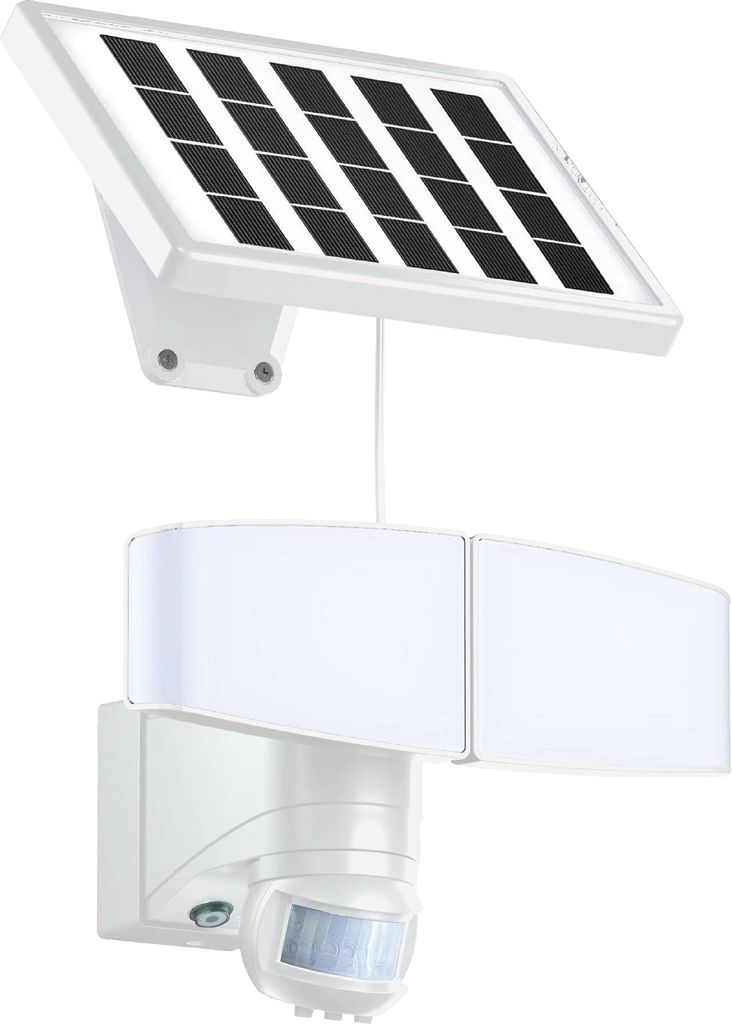 LED Solar Strahler Bewegungsmelder Leuchtdauer- Leuchtkraftregler 6000K 900lm