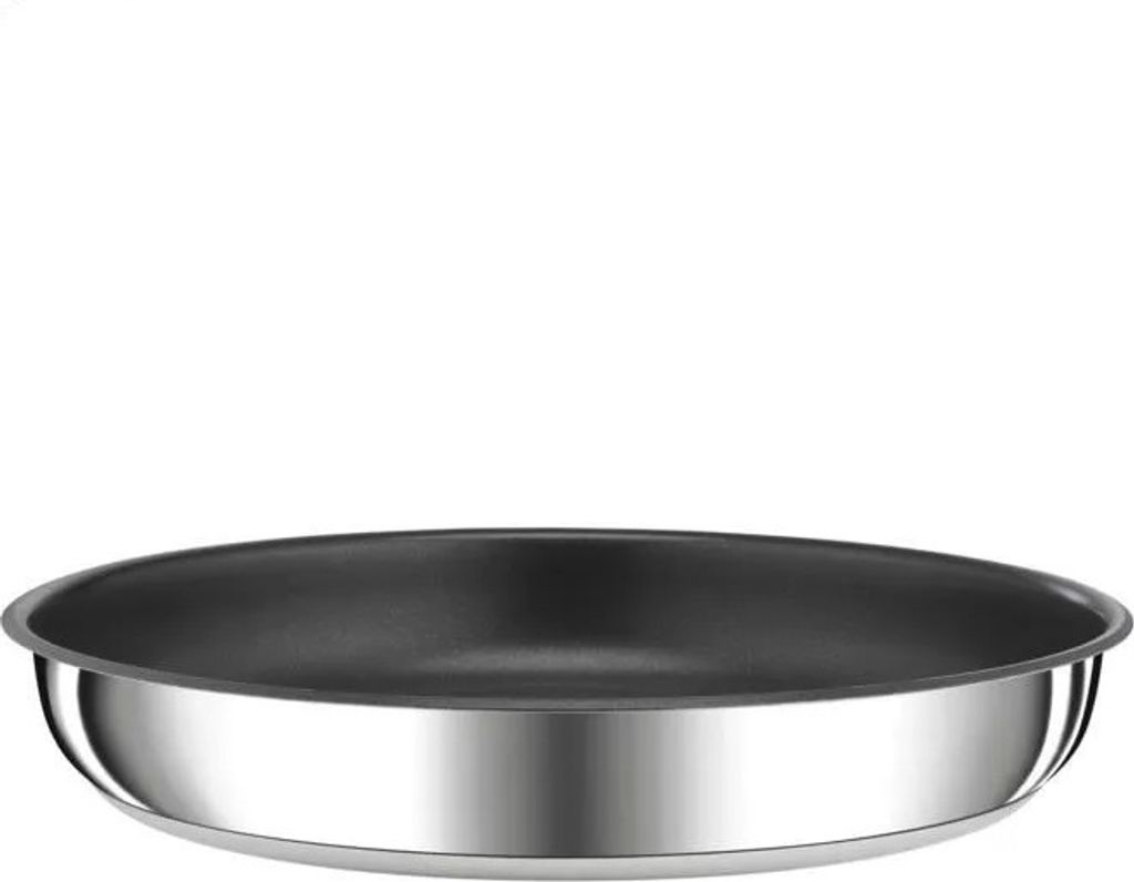 Poêle anti-adhésif 24cm inox/noir - Tefal - L9730402 - Image du produit 