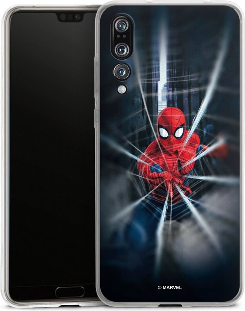 DeinDesign Handyhülle für Huawei P20 Pro Silikon Hülle Case Smartphone Schutzhülle Kinofilm Marvel Spider-Man