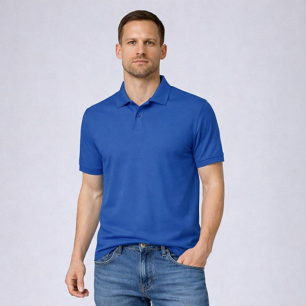 Herren Poloshirt royal blue Gr. 4XL : 4XL : royal blue : Produktbild 