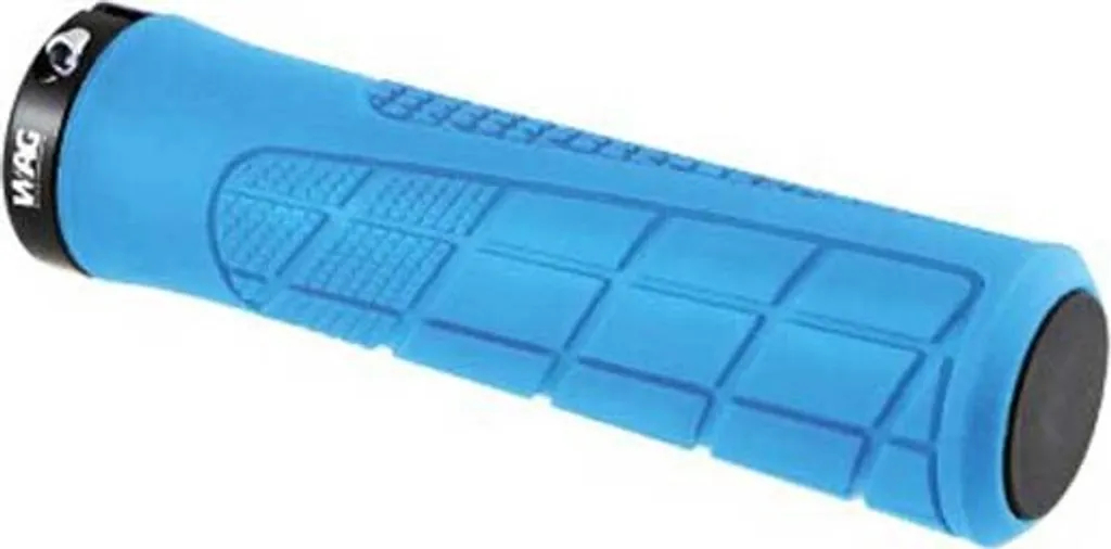 Poignées Wag MTB Pro 135 mm Bleues avec Gomme Haute Densité Confort