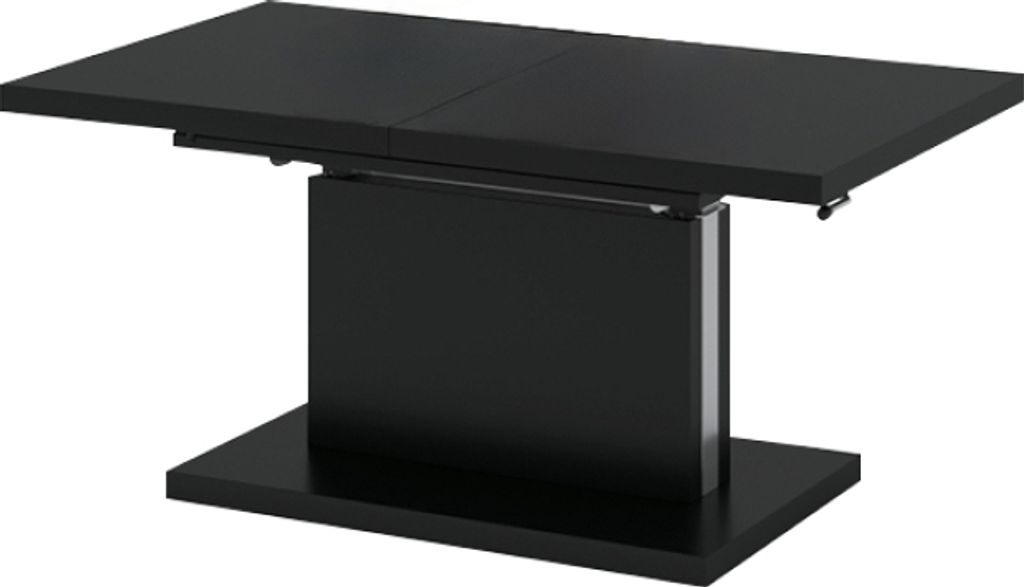 Kondela Klappbarer Couchtisch Arton 120/200 – schwarz