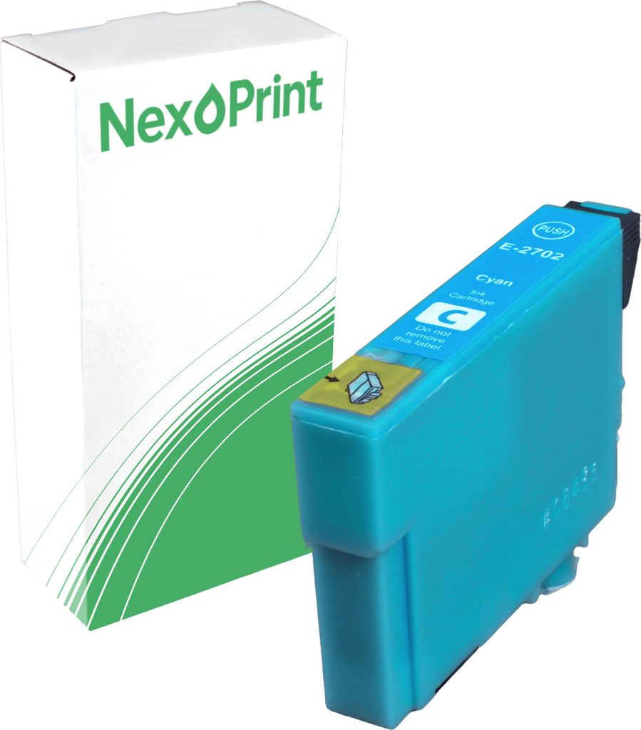 NexoPrint C13T271240 27XL cyan Druckerpatronen kompatibel zu Epson WorkForce WF-7615 DWF WorkForce WF-7620 DTWF WorkForce WF-7710 DWF ca. 1550 Seiten