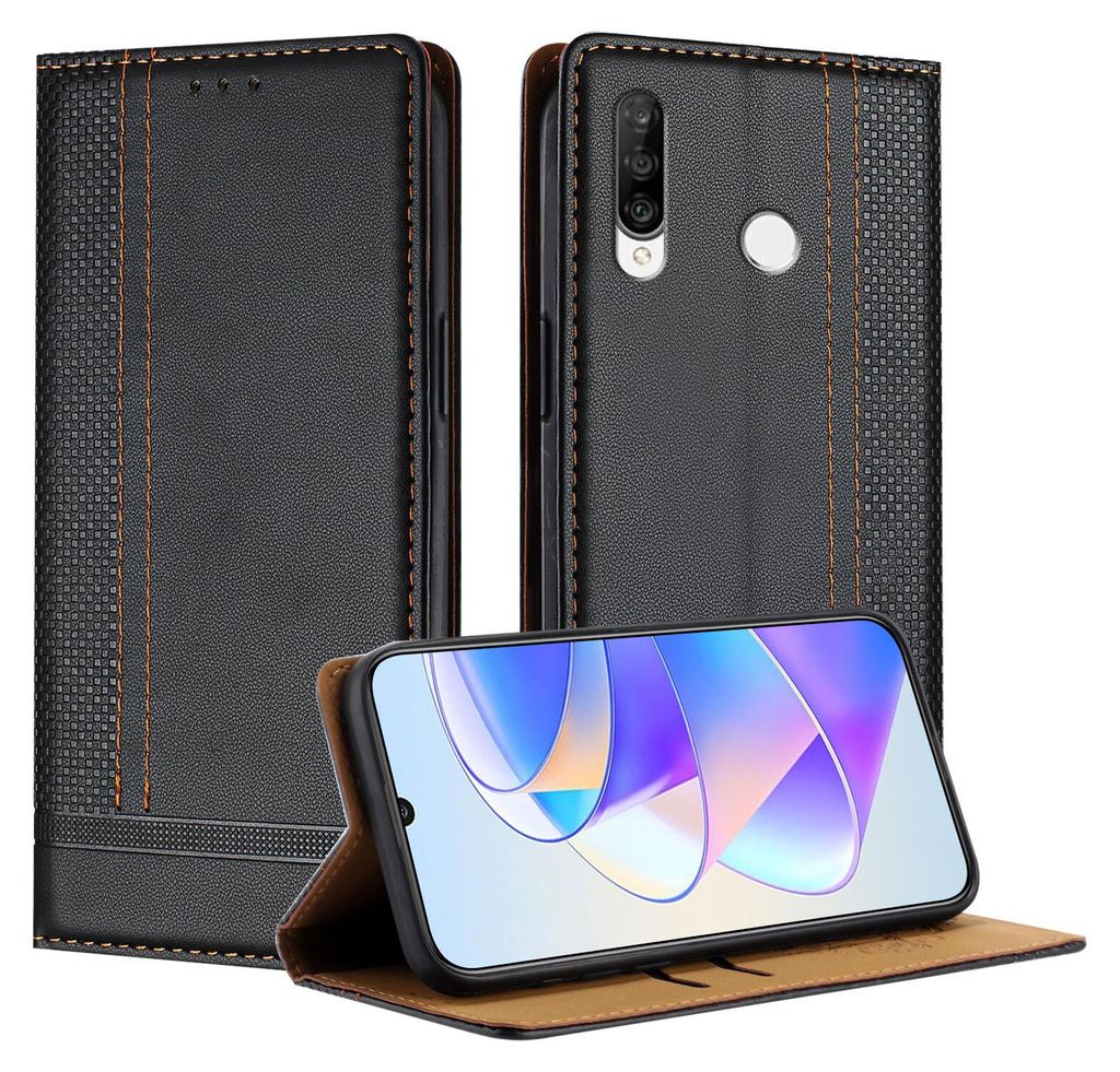 Pouzdro pro Huawei P30 Lite kožené flipové pouzdro s funkcí Obrázek produktu 